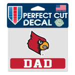 Wholesale-Louisville Cardinals Louisville Dad Perfect Cut Color Decal 4.5" x 5.75"