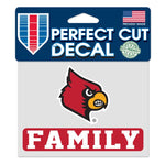 Wholesale-Louisville Cardinals Louisville Family Perfect Cut Color Decal 4.5" x 5.75"