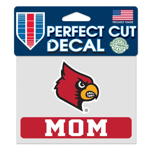 Wholesale-Louisville Cardinals Louisville Mom Perfect Cut Color Decal 4.5" x 5.75"