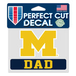 Wholesale-Michigan Wolverines Perfect Cut Color Decal 4.5" x 5.75"