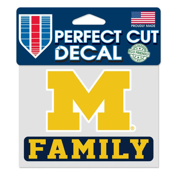 Wholesale-Michigan Wolverines Michigan Family Perfect Cut Color Decal 4.5" x 5.75"
