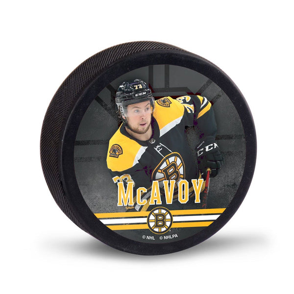 Boston Bruins Hockey Puck Packaged Charlie McAvoy