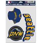 Seattle Mariners / City Connect City Connect Multi Use 3 Fan Pack