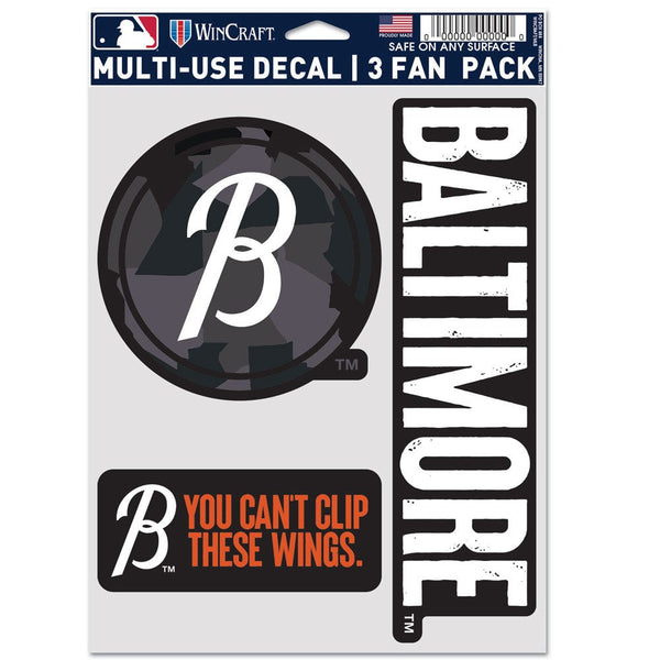 Baltimore Orioles / City Connect City Connect Multi Use 3 Fan Pack