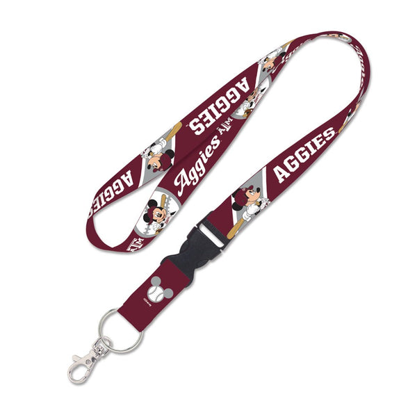 Texas A&M Aggies / Disney Lanyard w/detachable buckle 1"