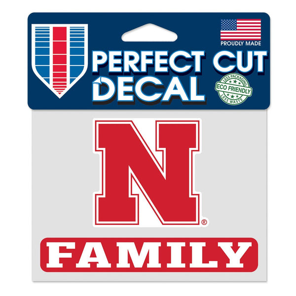 Nebraska Cornhuskers Nebraska Family Perfect Cut Color Decal 4.5" x 5.75"
