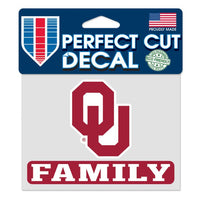 Wholesale-Oklahoma Sooners Oklahoma Family Perfect Cut Color Decal 4.5" x 5.75"