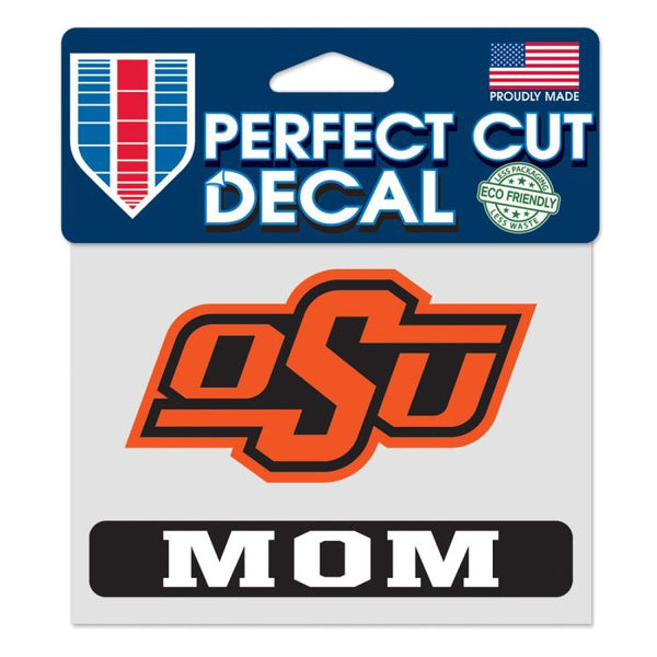 Wholesale-Oklahoma State Cowboys Oklahoma State Mom Perfect Cut Color Decal 4.5" x 5.75"