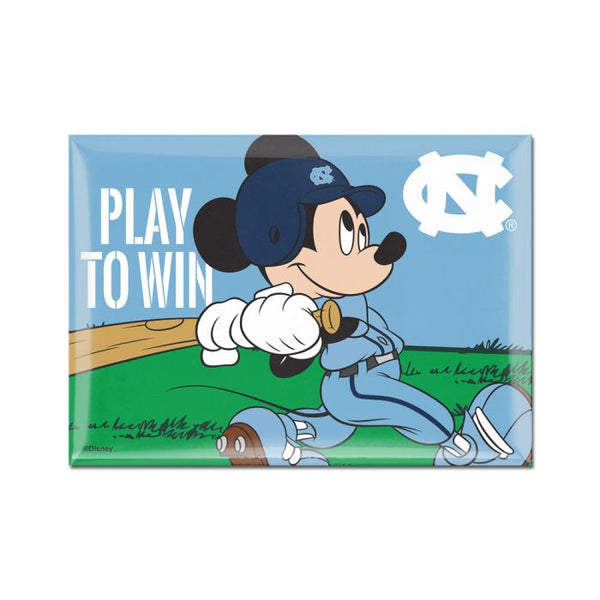 Wholesale-North Carolina Tar Heels / Disney Disney North Carolina Baseball Metal Magnet 2.5" x 3.5"