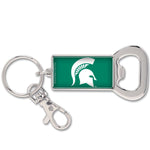 Wholesale-Michigan State Spartans Bottle Opener Key Ring Rectangle