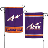 Wholesale-Evansville Purple Aces Garden Flags 2 sided 12.5" x 18"