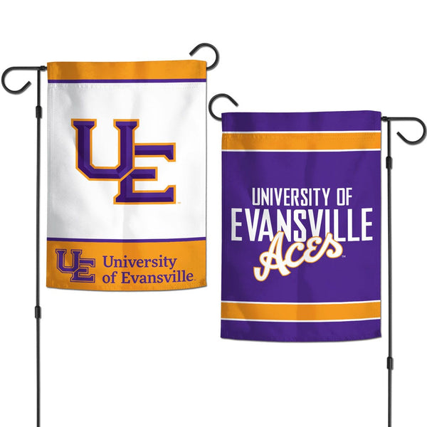 Evansville Purple Aces Garden Flags 2 sided 12.5" x 18"