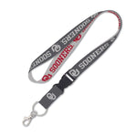 Wholesale-Oklahoma Sooners CHARCOAL Lanyard w/detachable buckle 1"