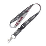 Texas A&M Aggies CHARCOAL Lanyard w/detachable buckle 1"