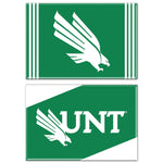 North Texas Mean Green Rectangle Magnet, 2pack 2" x 3"