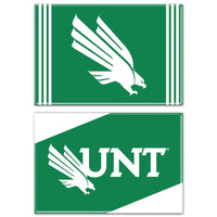 North Texas Mean Green Rectangle Magnet, 2pack 2" x 3"