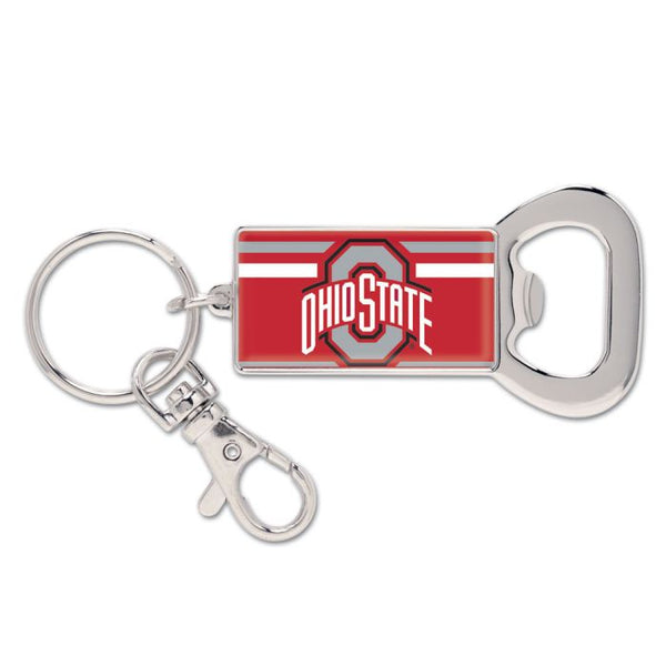 Wholesale-Ohio State Buckeyes Bottle Opener Key Ring RECTANGLE