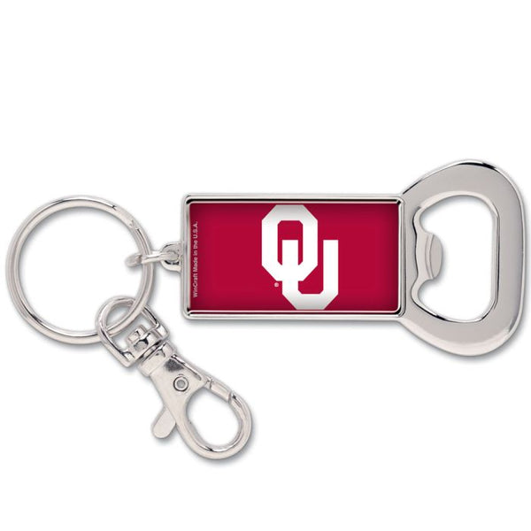 Wholesale-Oklahoma Sooners Bottle Opener Key Ring Rectangle