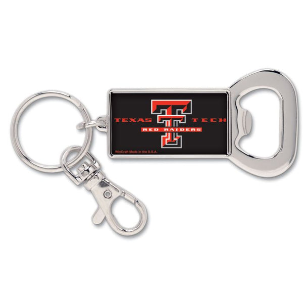 Wholesale-Texas Tech Red Raiders Bottle Opener Key Ring Rectangle