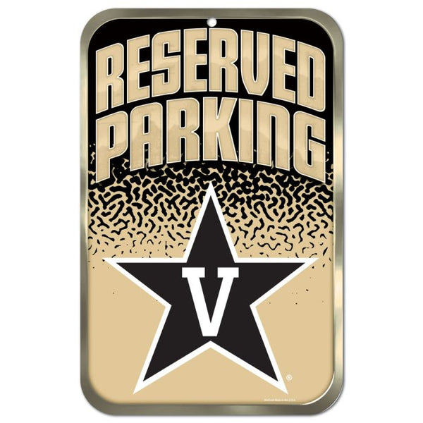 Wholesale-Vanderbilt Commodores Reserved Parking Plastic Sign 11" x 17"