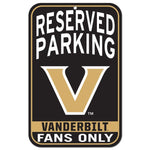 Wholesale-Vanderbilt Commodores Plastic Sign 11" x 17"