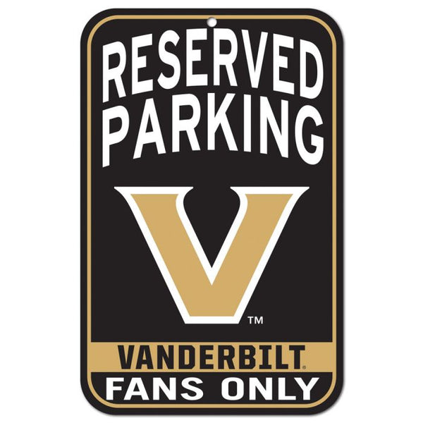 Wholesale-Vanderbilt Commodores Plastic Sign 11" x 17"