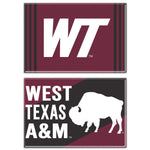 Wholesale-West Texas A&amp;M Buffaloes Rectangle Magnet, 2pack 2" x 3"