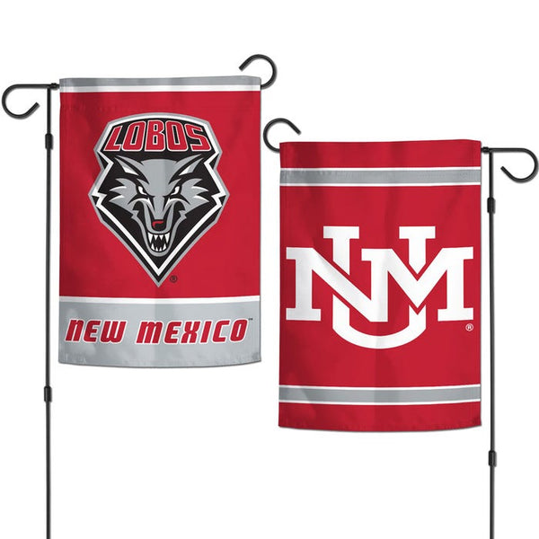 New Mexico Lobos Garden Flags 2 sided 12.5" x 18"