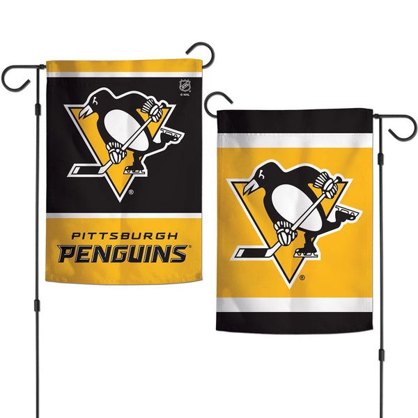Pittsburgh Penguins Garden Flags 2 sided 12.5" x 18"