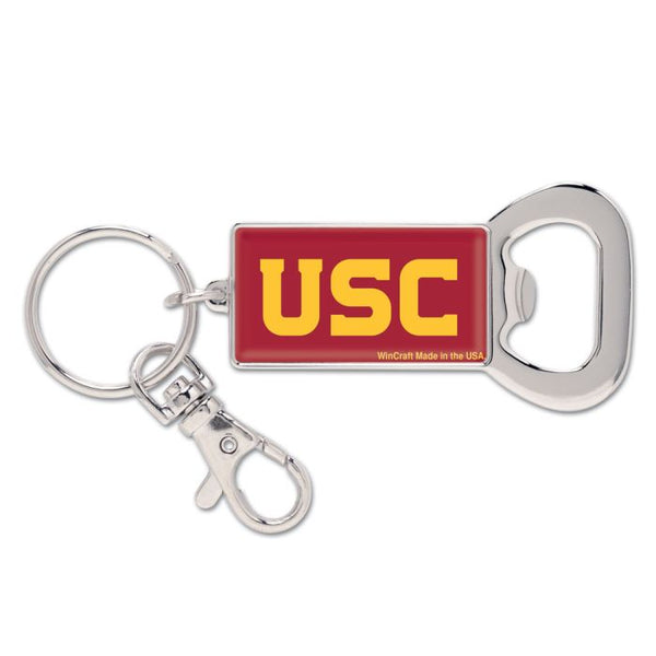 Wholesale-USC Trojans Bottle Opener Key Ring RECTANGLE