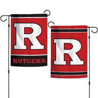 Wholesale-Rutgers Scarlet Knights Garden Flags 2 sided 12.5" x 18"