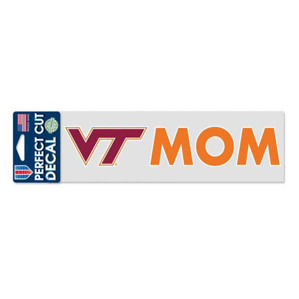 Wholesale-Virginia Tech Hokies MOM Perfect Cut Decals 3" x 10"