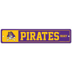 Wholesale-East Carolina Pirates Street / Zone Sign 3.75" x 19"