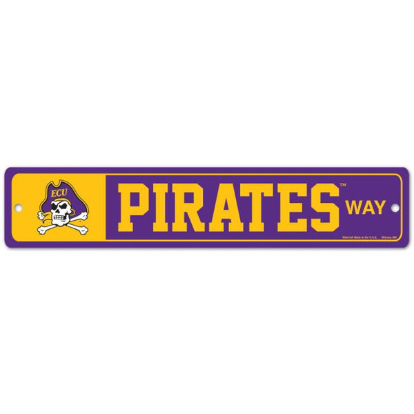 Wholesale-East Carolina Pirates Street / Zone Sign 3.75" x 19"