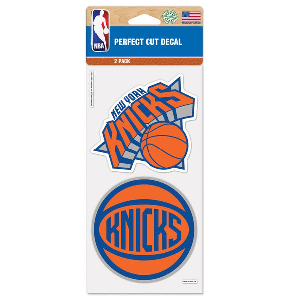 New York Knicks Perfect Cut Decal set of two 4"x4"