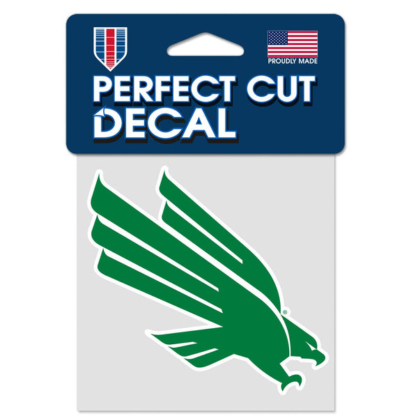 North Texas Mean Green Perfect Cut Color Decal 4" x 4"