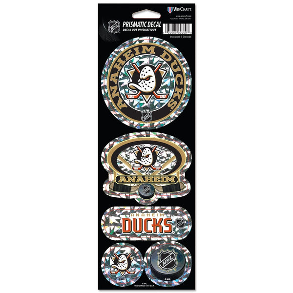 Anaheim Ducks Prismatic Decal 4" x 11"