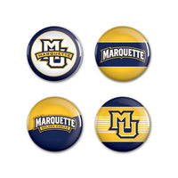 Wholesale-Marquette Golden Eagles Button 4 Pack 1 1/4" Rnd