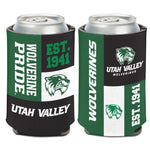 Utah Valley Wolverines COLORBLOCK Can Cooler 12 oz.
