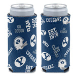 Brigham Young Cougars 12 oz Slim Can Cooler