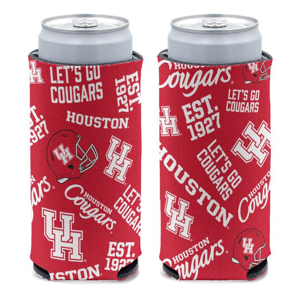 Wholesale-Houston Cougars 12 oz Slim Can Cooler