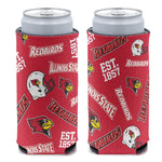 Wholesale-Illinois State Redbirds 12 oz Slim Can Cooler