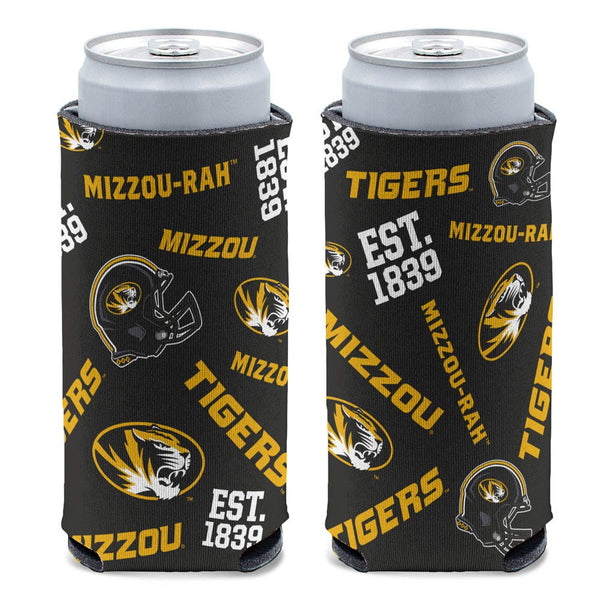 Missouri Tigers 12 oz Slim Can Cooler