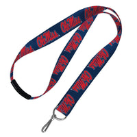 Ole Miss Rebels Lanyards w/Breakaway 1"