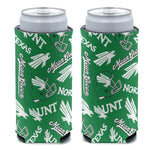 North Texas Mean Green SCATTERPRINT 12 oz Slim Can Cooler