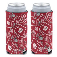 Utah Utes 12 oz Slim Can Cooler