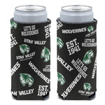 Utah Valley Wolverines 12 oz Slim Can Cooler