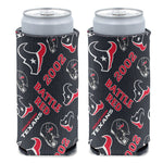 Houston Texans SCATTER PRINT 12 oz Slim Can Cooler