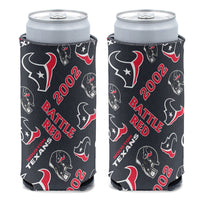 Houston Texans SCATTER PRINT 12 oz Slim Can Cooler
