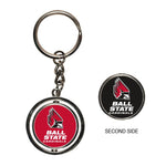 Wholesale-Ball State Cardinals Spinner Key Ring